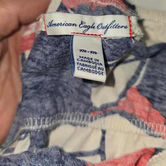 American eagle outfitters white red & Blue Halter Top - Picture 2 of 2